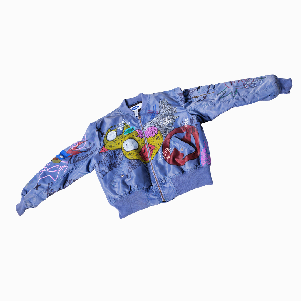 (Large) OLD NAV BOMBER jacket