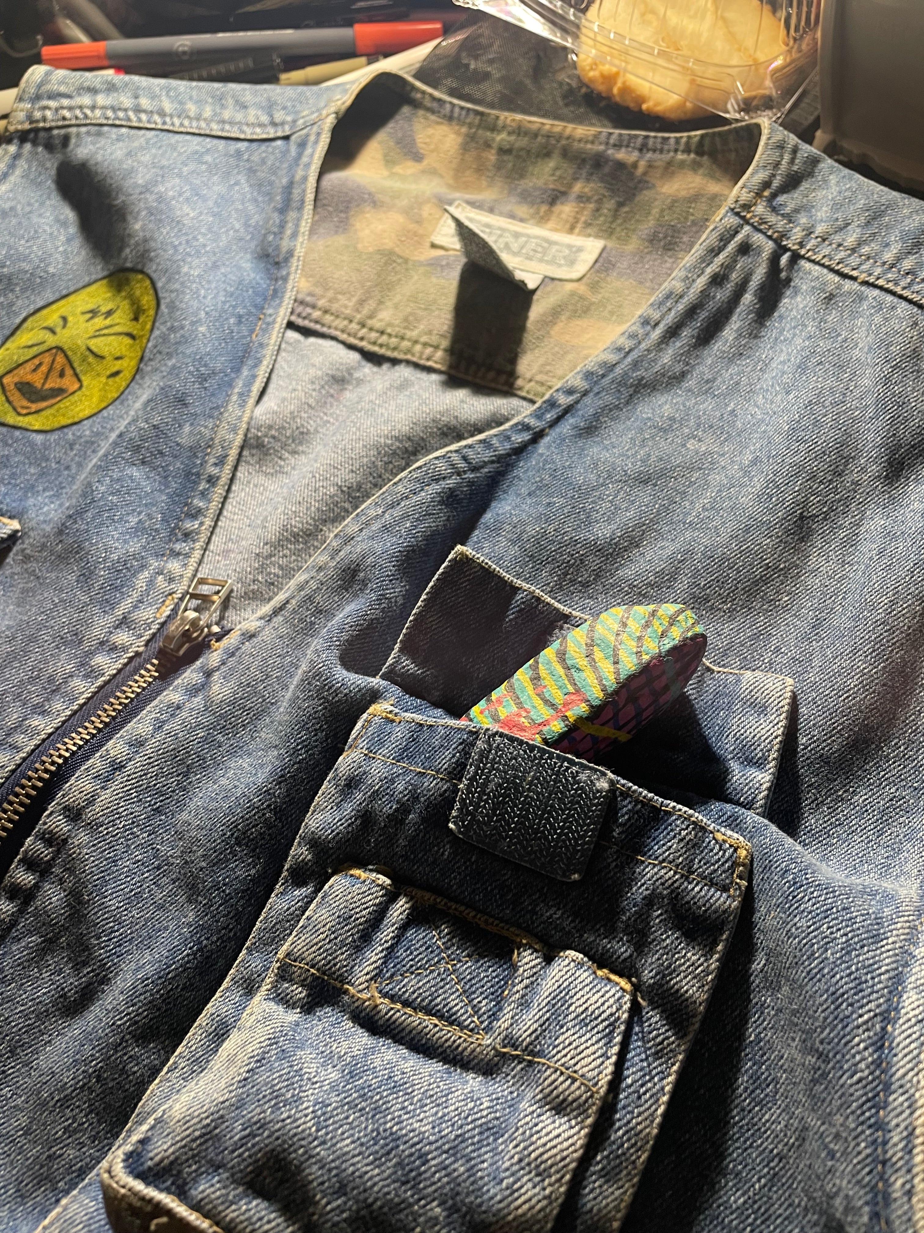 “SAVE US” denim vest ￼
